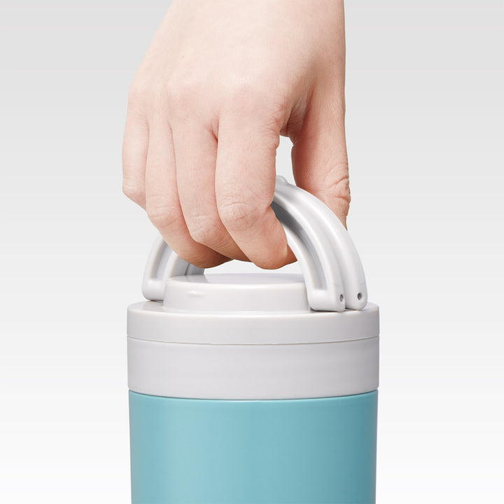 Skater Lake Green 300ml insulated soup jar carrying handle detail