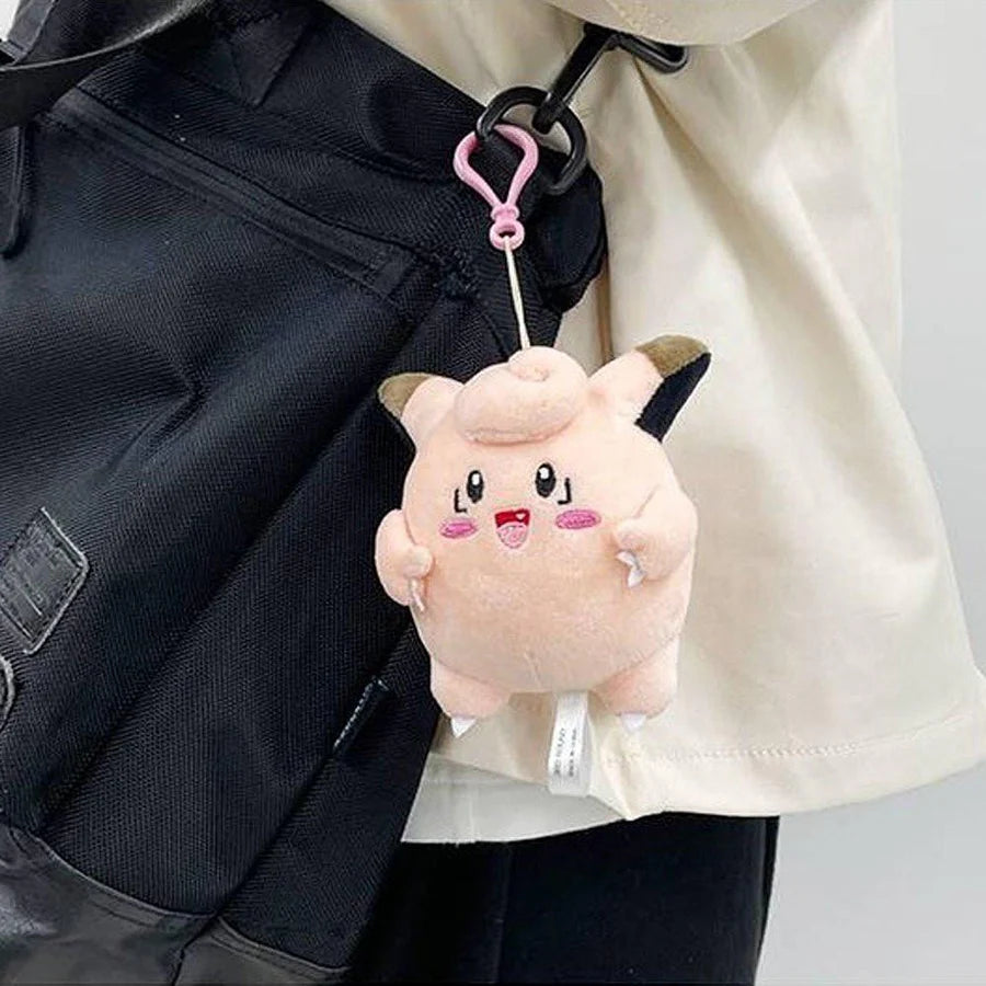 Pokemon Clefairy plush clip keychain bag charm detail
