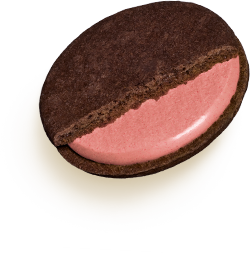 Meiji Rich Strawberry Chocolate Sandwich Cookies strawberry chocolate filling