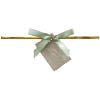 HEADS green ribbon wire gift tie dimensions