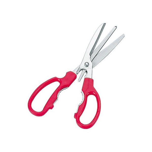 Shimomura KHB-01 Benri-kun 3-Blade Crab Scissors – Red Shimomura