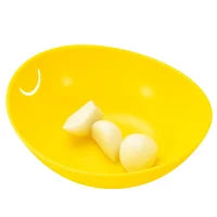 Shimomura Kogyo Yakipa! Garlic Peeler Yellow silicone
