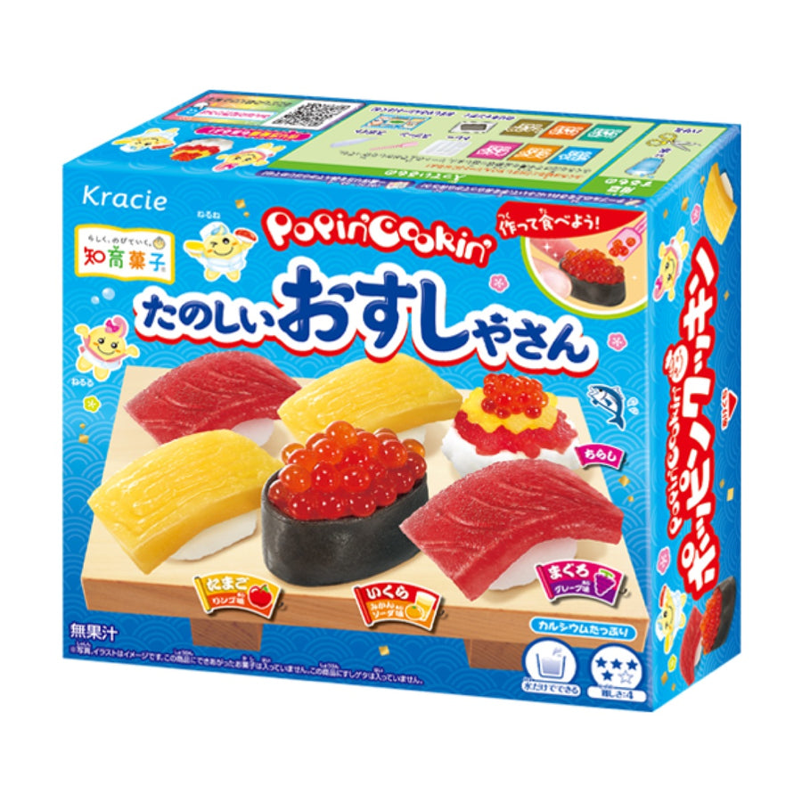 Kracie Popin' Cookin' Tanoshii Osushiyasan DIY Sushi Candy Kit 29g package image