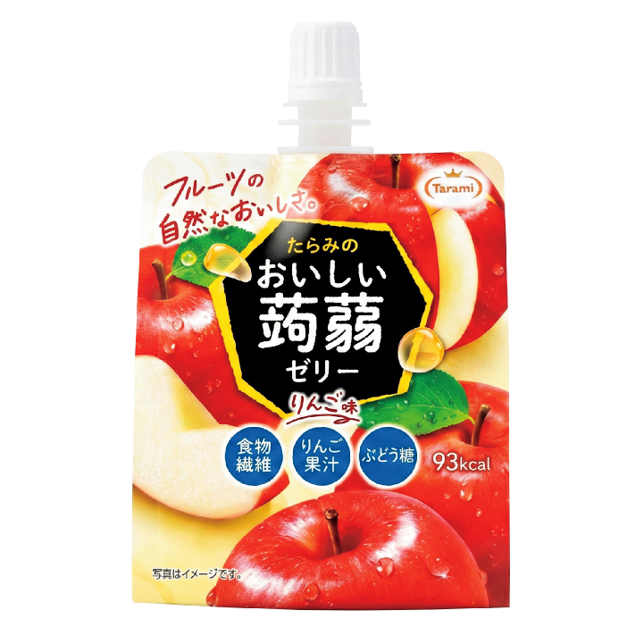 Tarami Oishii Konjac Jelly Apple Flavor 150g pouch