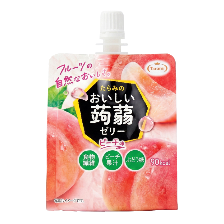 Tarami Oishii Konjac Jelly Peach Flavor 150g pouch