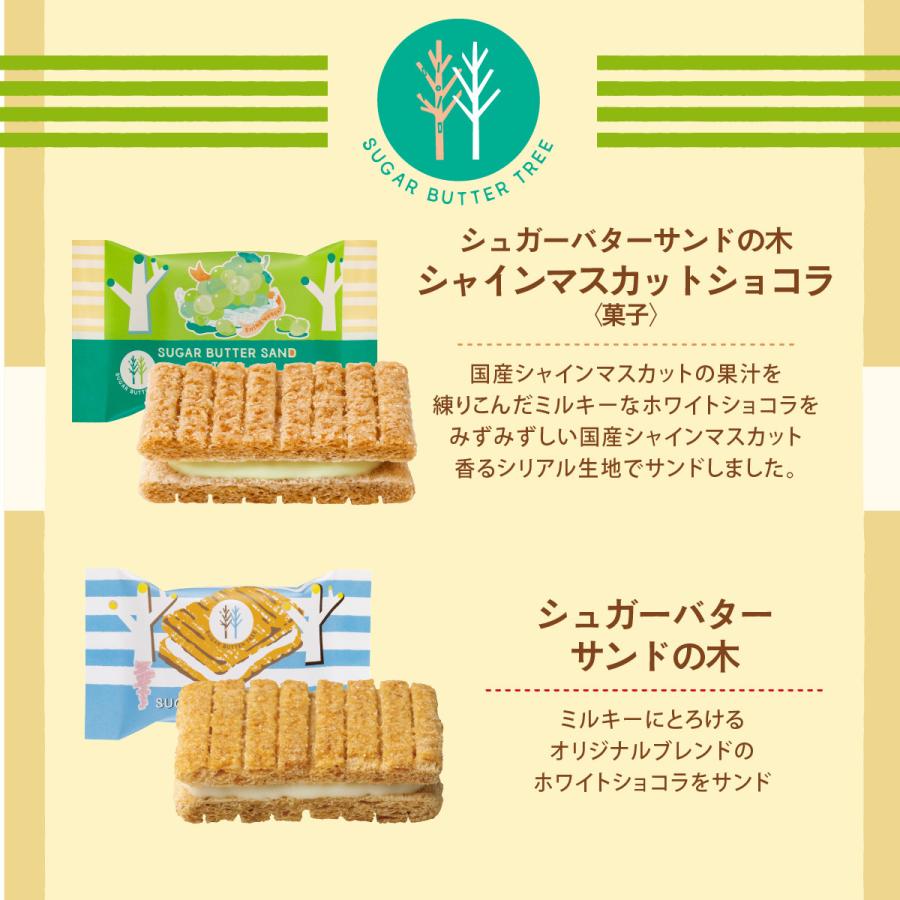 SUGAR BUTTER TREE original and Shine Muscat sandwich cookies