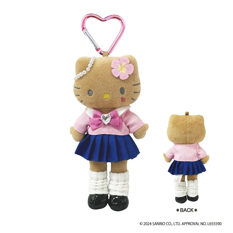Plush Keychain Hello Kitty Tanned KoGal Ver. Sanrio Style Up Mascot Yui mart