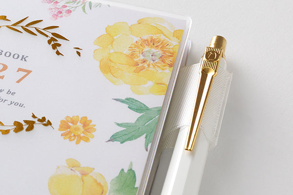 MIDORI Country Time Floral A6 Diary cover detail
