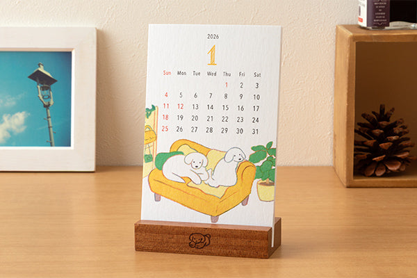 【pre-order】Desktop Dog Design,Standing Calendar 2026 Edition