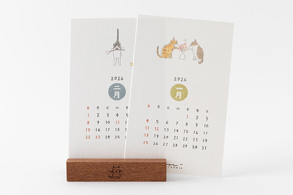 【pre-order】Desktop Cat Design,Standing Calendar 2026 Edition