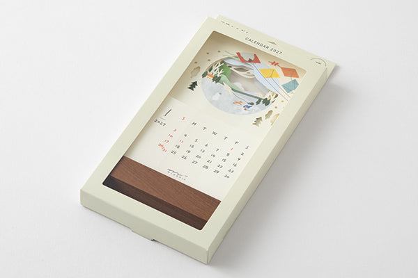 MIDORI Seasonscape calendar paper case packaging