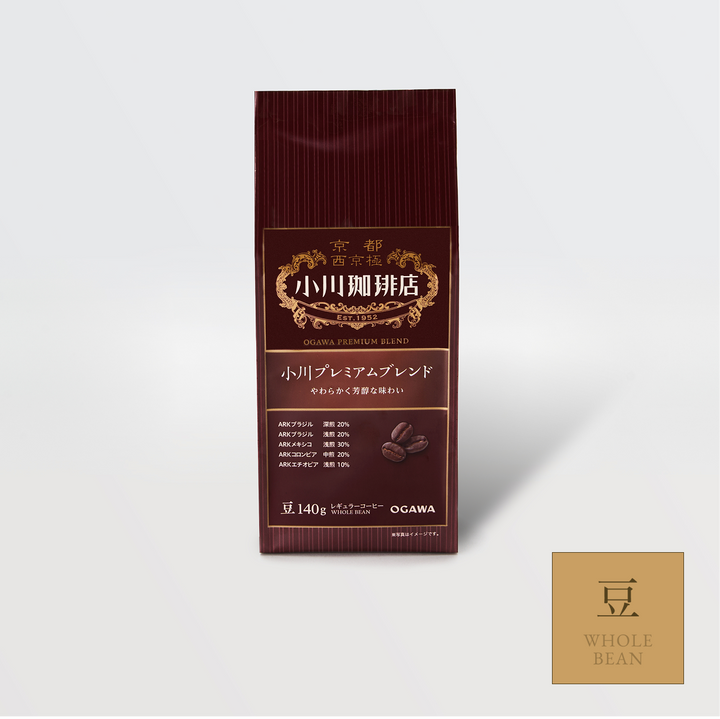 Ogawa Coffee Premium Blend whole beans 140g Japanese coffee bag