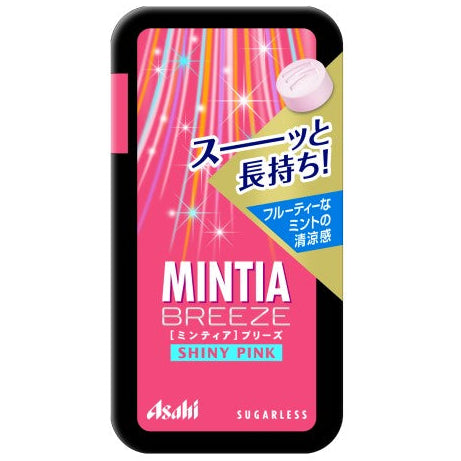 Asahi MINTIA Breeze Shiny Pink Japanese mint tablets 30 count 22g