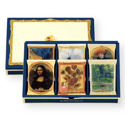 Sable MICHELLE Gallery Quatre 6-piece art sable cookie gift box