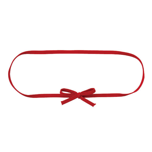 HEADS red ribbon elastic gift tie