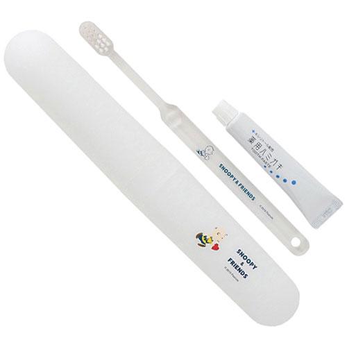 Fine Snoopy & Friends Travel Toothbrush Set White Fine