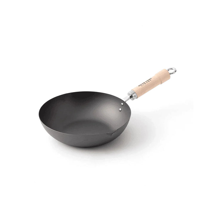 River Light Iron Frying Pan, Extreme Japan, 24 cm, Induction Compatible, Made in Japan, Wok