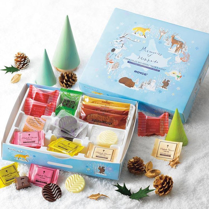 ROYCE' Four Seasons Chocolates [Hokkaido] (Winter Gift Box) Individually Wrapped Dessert Set
