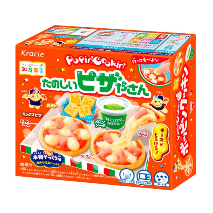 Kracie Popin' Cookin' Tanoshii Pizza Shop DIY Candy Kit 23g package image
