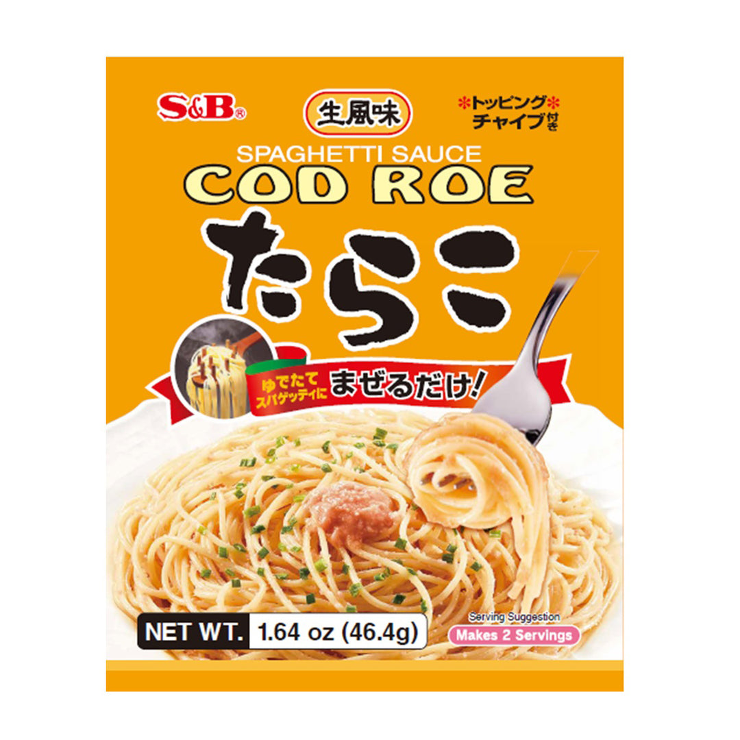 S&B Wafu Spaghetti Sauce Tarako Cod Roe 1.64 oz package