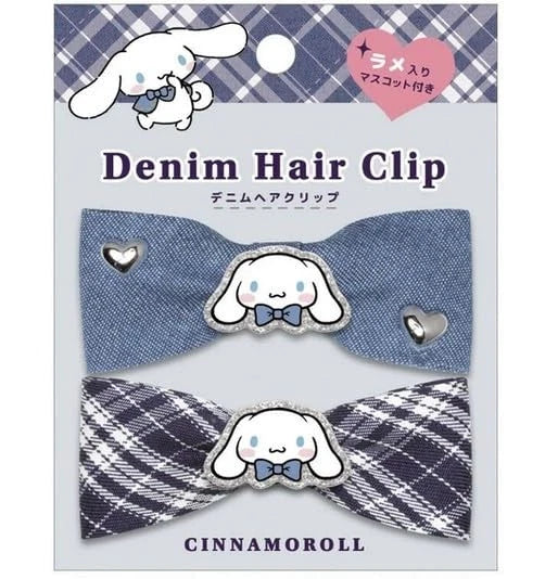 CRUX SANRIO Cinnamoroll Denim Hair Clip Yui mart