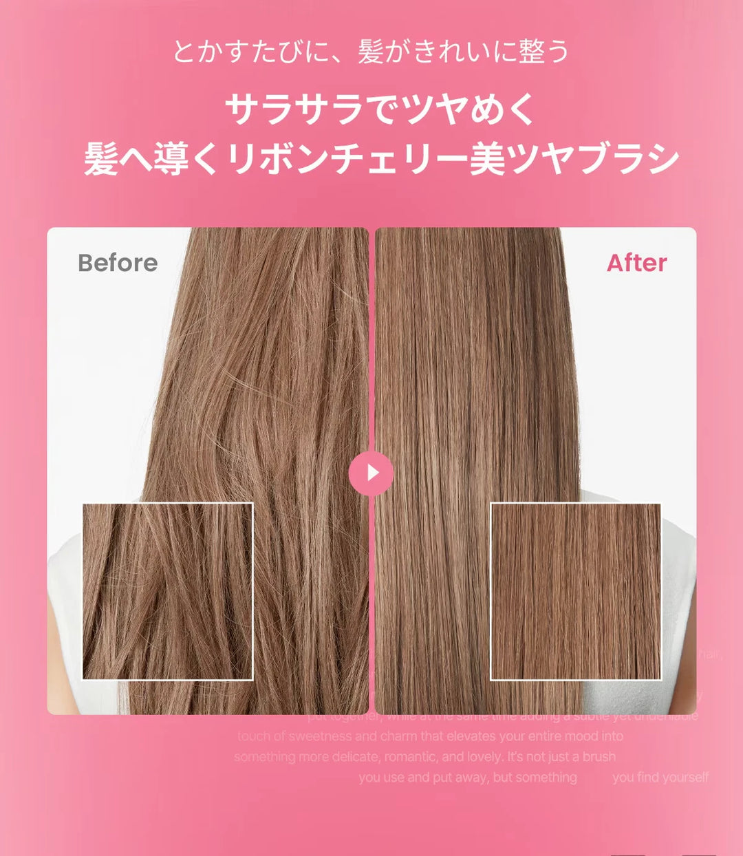 Medicube x FOREVER:CHERRY Ribbon Cherry Hair Brush Pink Medicube