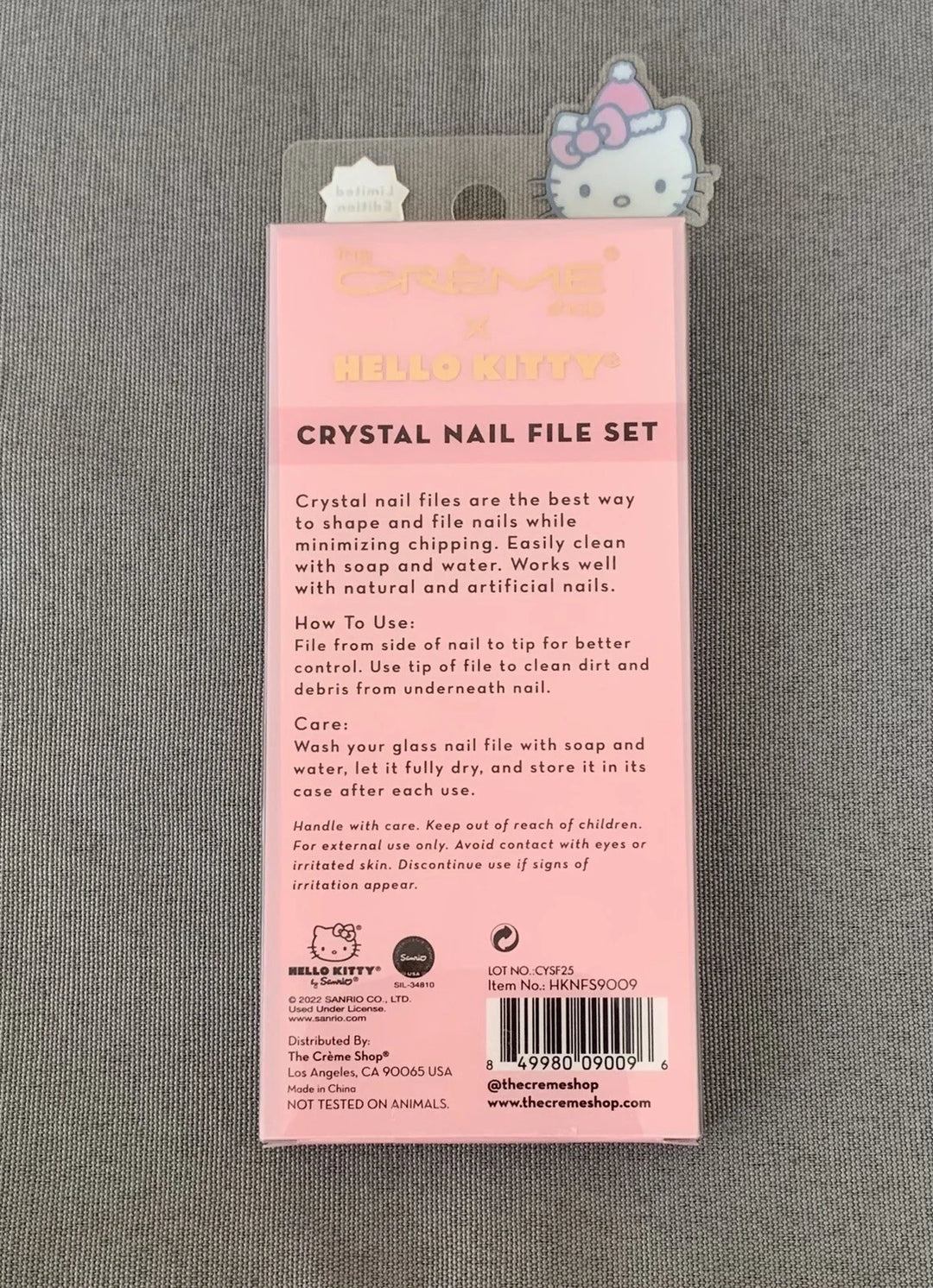 The Creme Shop x Hello Kitty Holiday Crystal Nail File Set of 3 The Creme Shop