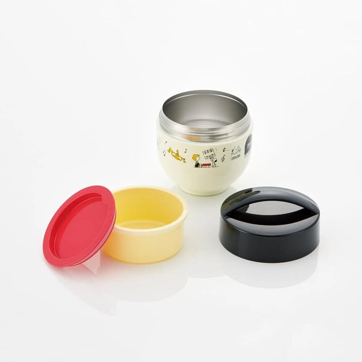 Skater Folding Handle Insulated/Cold Rice Bowl Jar/lunchbox 540ml (Snoopy)