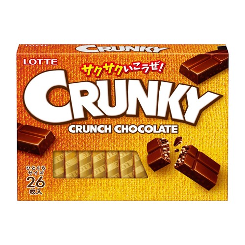 Lotte Crunchy Excellent 1 Box (26 Pieces) Yui mart