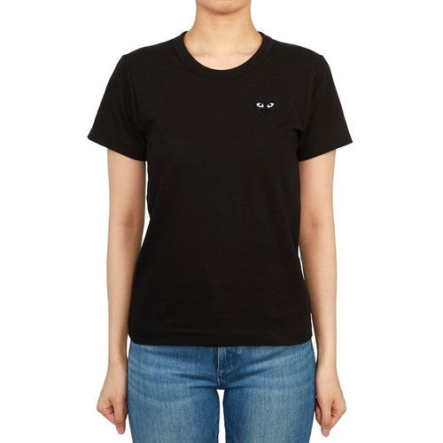 COMME des GARCONS PLAY Black Emblem Cotton Tee Size L Yui mart