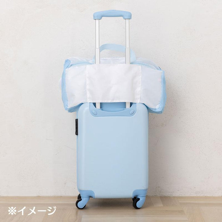 Sanrio Cinnamoroll face-shaped Boston bag detail and storage view