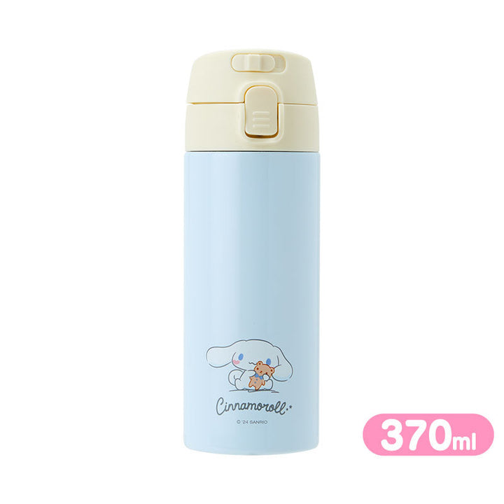 Sanrio Cinnamoroll One-Touch Stainless Steel Bottle 370ml front view