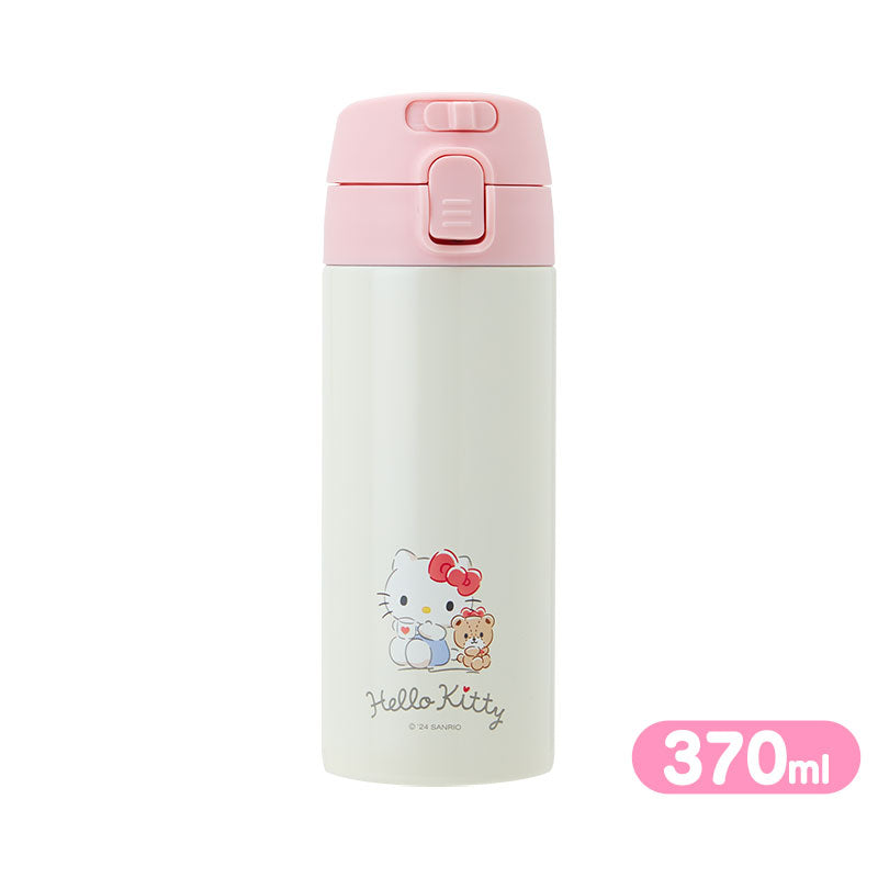 Sanrio Hello Kitty One-Touch Stainless Steel Bottle 370ml front view