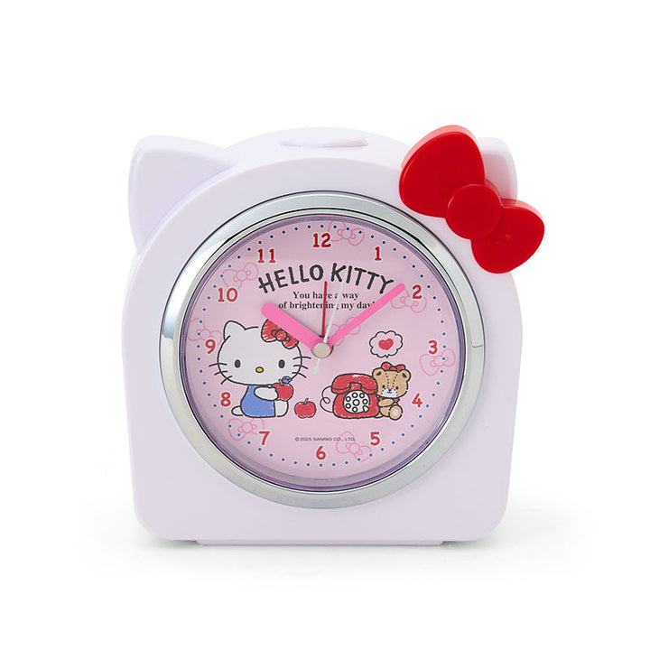 Sanrio Hello Kitty Snooze-n-Stop Talking Alarm Clock front view
