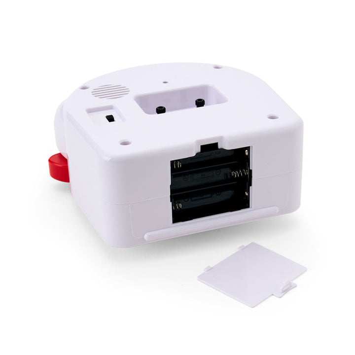 Sanrio Hello Kitty talking alarm clock battery compartment detail