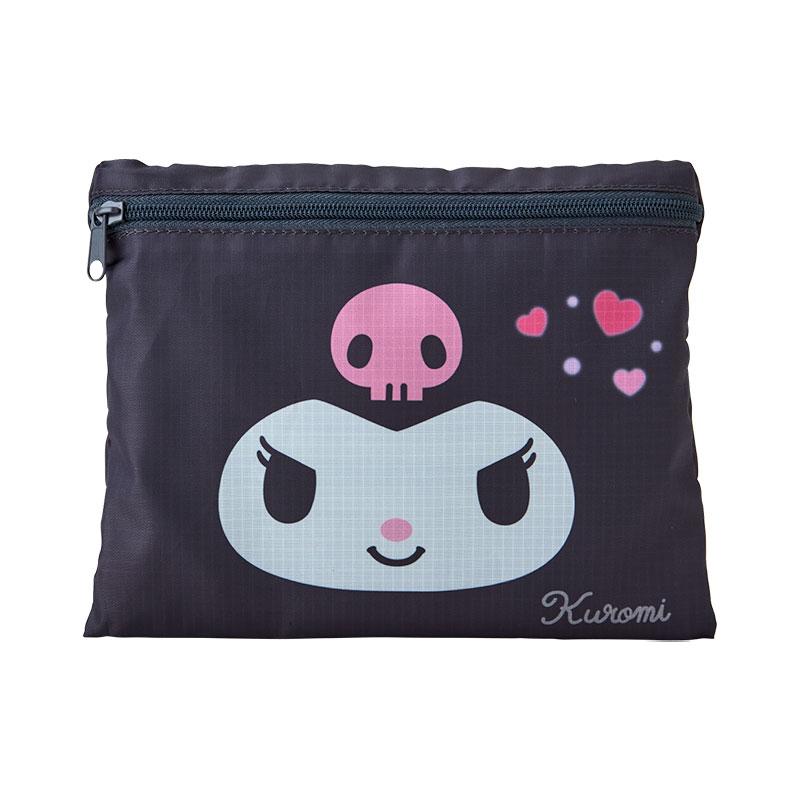Sanrio Kuromi Boston bag folded pouch view