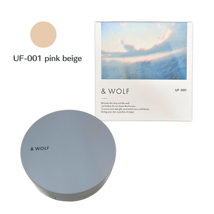 & WOLF UV Serum Liquid Foundation UF-001 Pink Beige retail package