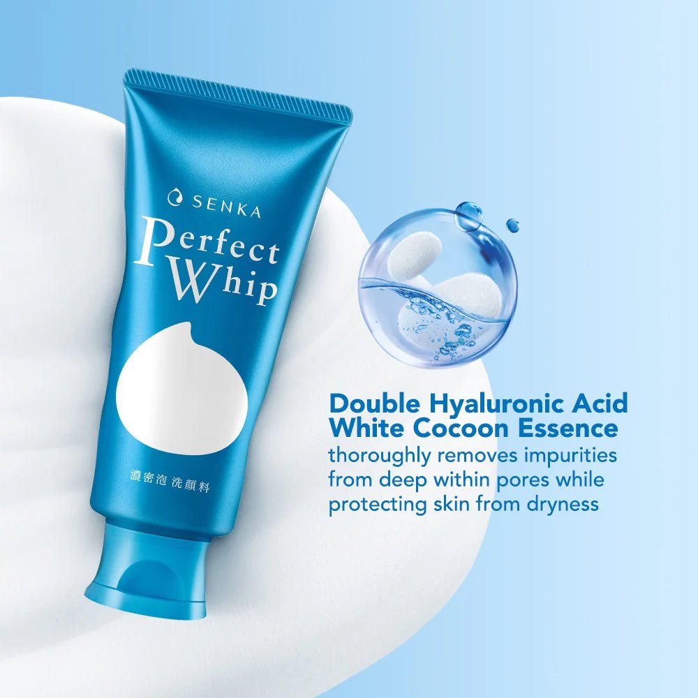 SENKA Perfect Whip cleansing foam texture detail