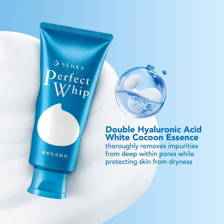 SENKA Perfect Whip cleansing foam texture detail