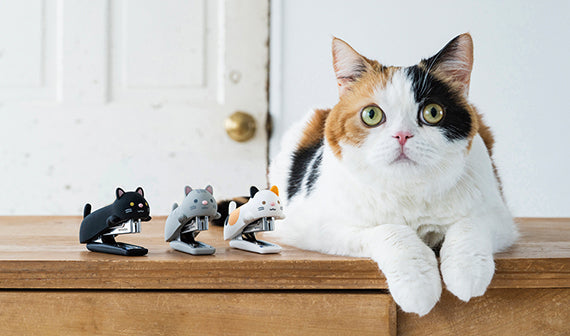 MAX HD-10NX/S silicone cat stapler desk stationery lifestyle image
