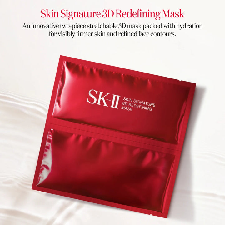 SK-II Skin Signature 3D Redefining Mask product detail with red packet
