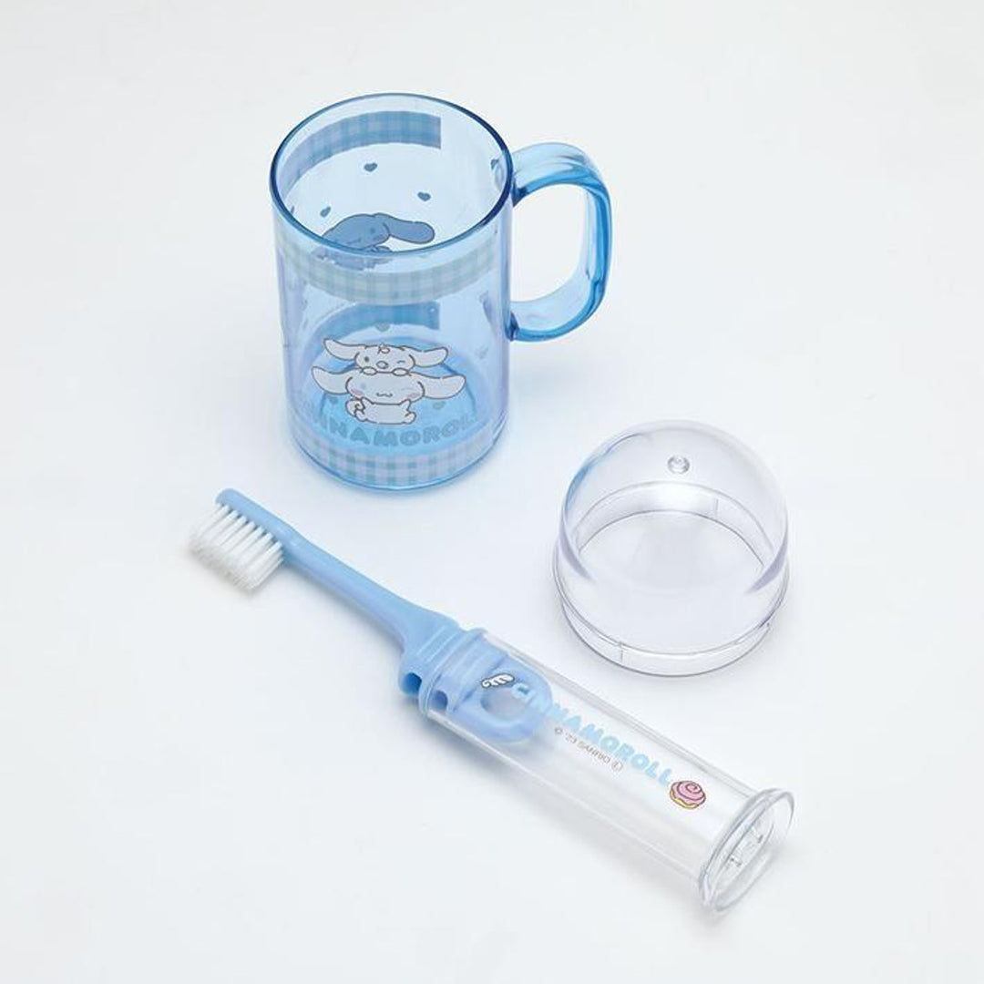 Disney Sanrio Portable Travel Toothbrush Set-Cinnamoroll
