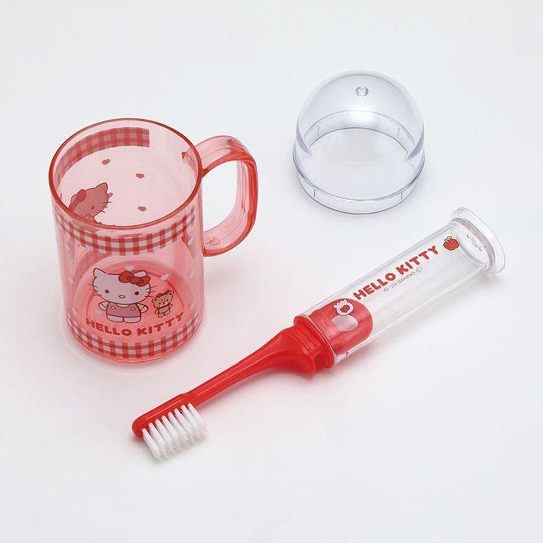 Disney Sanrio Portable Travel Toothbrush Set-Hello Kitty