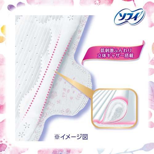 Sofy Hadaomoi Ultra-Thin Slim — For Heavy Daytime Flow, 26cm, With Wings (17 Pads) Yui mart