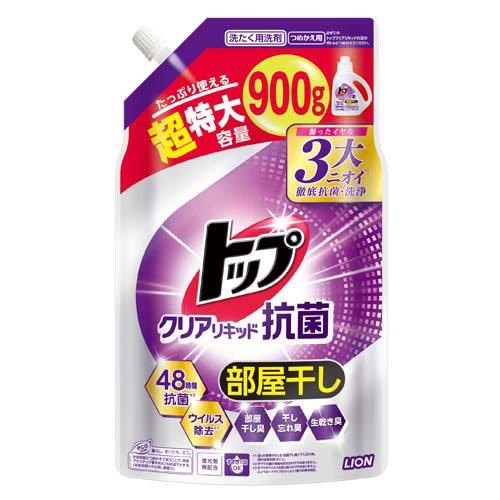 LION Clear Liquid Antibacterial Laundry Detergent Refill 900g