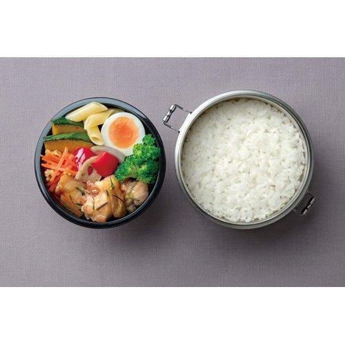 Skater STLB1AG silver insulated lunch box 600ml lid and container detail