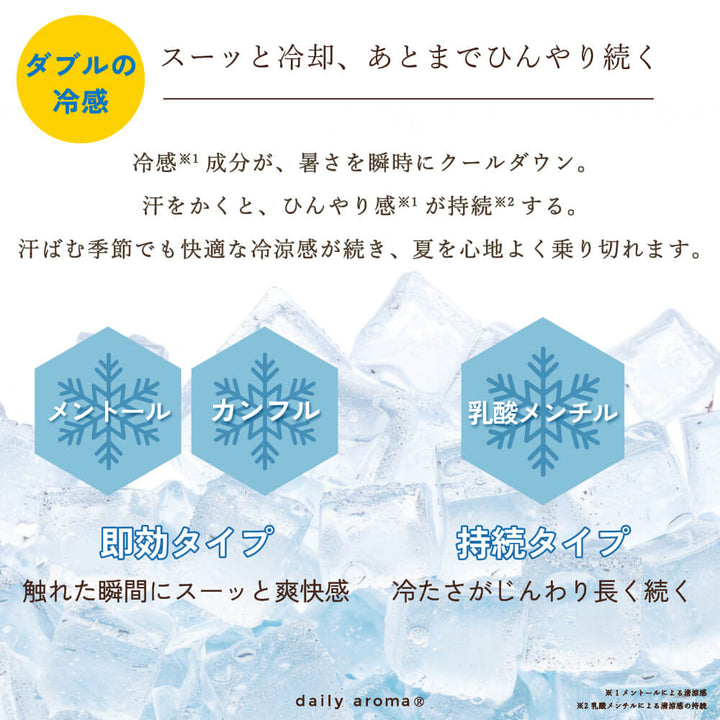 Daily Aroma Japan Snow Water body cologne compact 15mL size