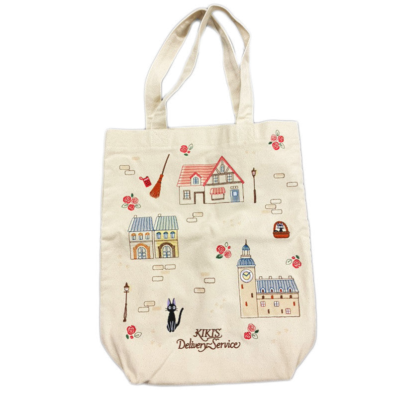Studio Ghibli Kiki's Delivery Service Jiji in the City Tote Bag Marushin
