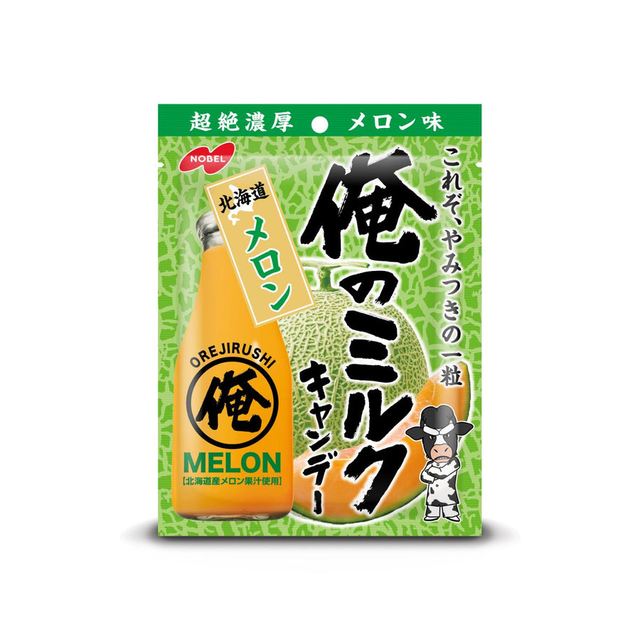 Nobel Ore no Milk Hokkaido Melon Milk Candy 80g bag front