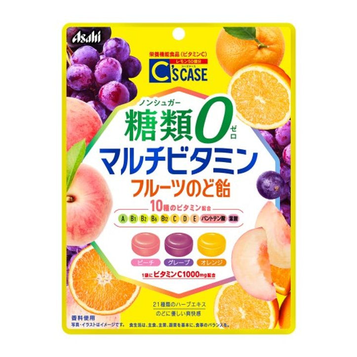 Asahi C's Case Sugar-Free Multivitamin Fruit Candy 72g square product image